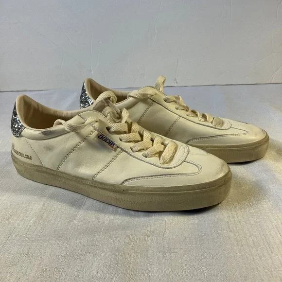 NIB! Golden Goose Limited Edition Soul Star Glitter Heel Sneakers, Size 40 - Picture 6 of 14